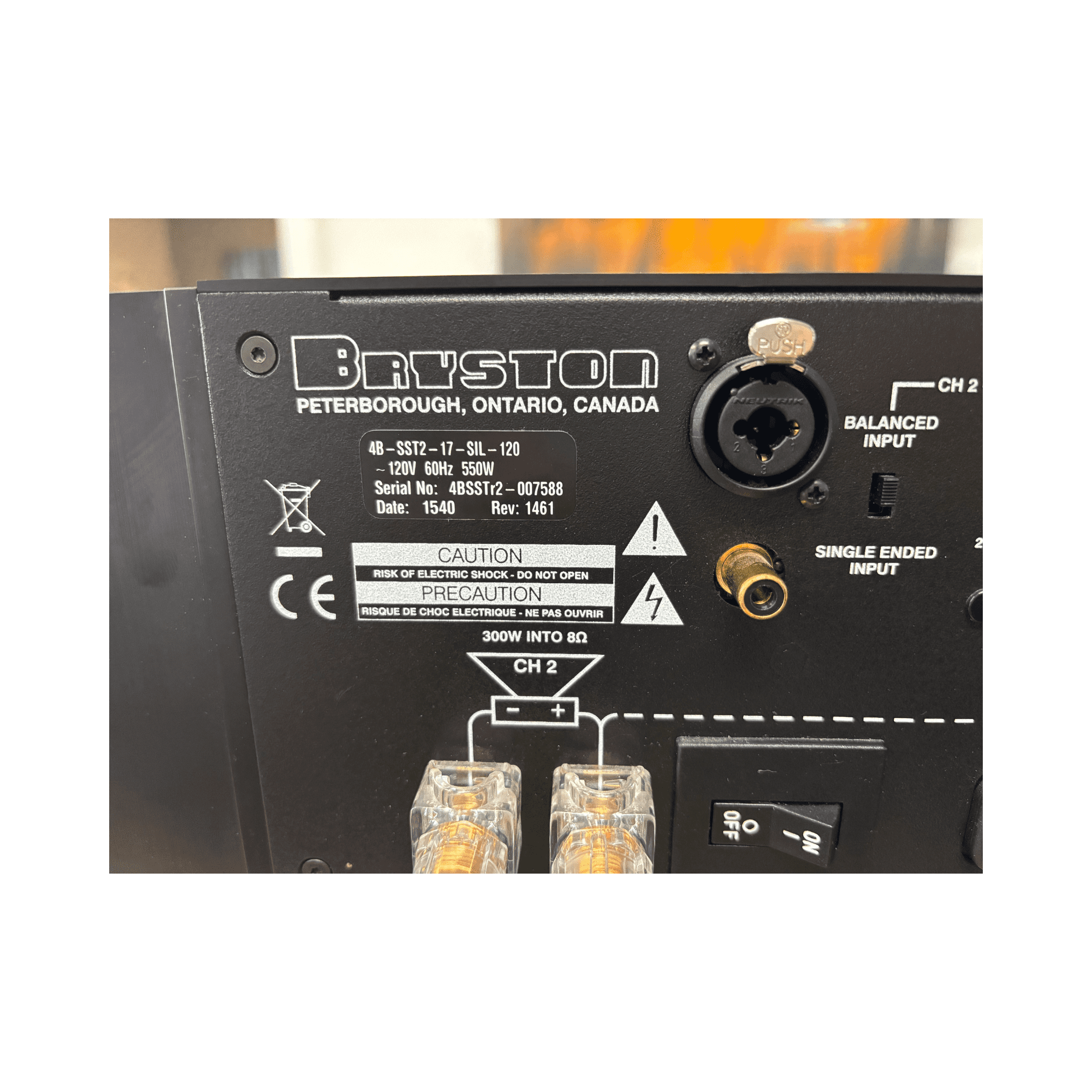 Bryston 4B SST2 Power Amp (consignment) - Image 2